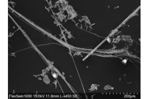 Analyse d'amiante dans les...